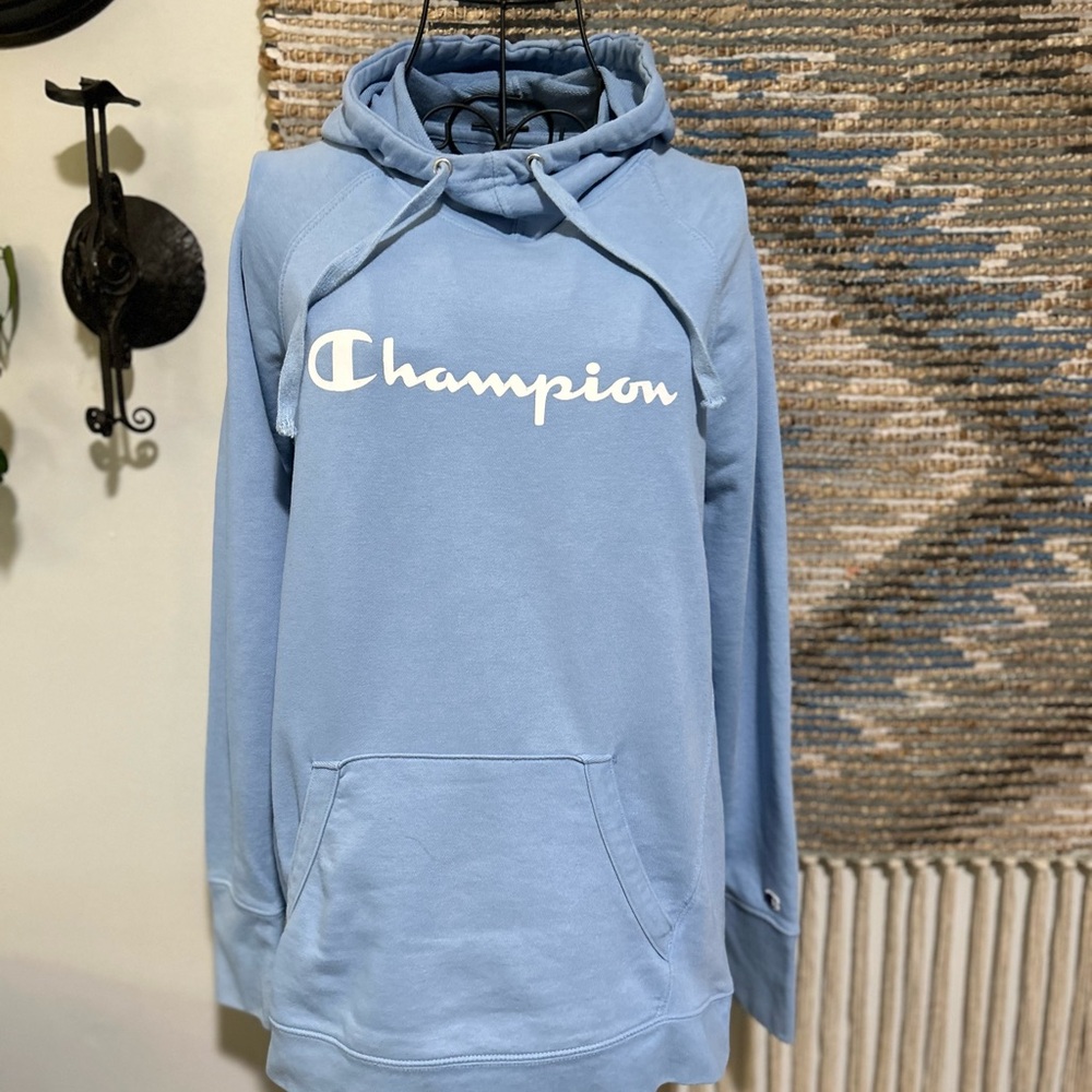 Champion Light Blue Pullover Hoodie